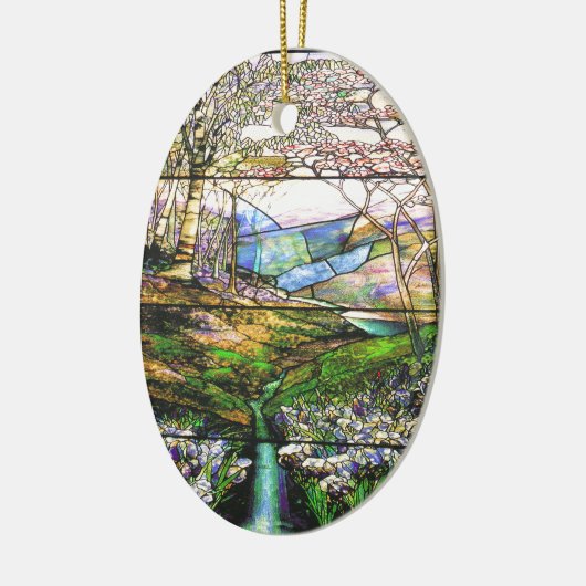 Tiffany Glas in lood Natuur Ornament (Links)