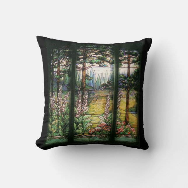 Tiffany Glas in lood Natuur Pillow Kussen (Voorkant)