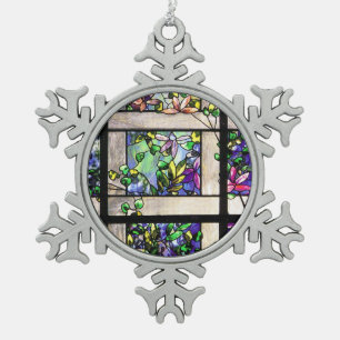 Tiffany Glas in lood Snowflake Ornament