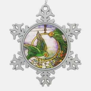 Tiffany Glas in lood Snowflake Ornament
