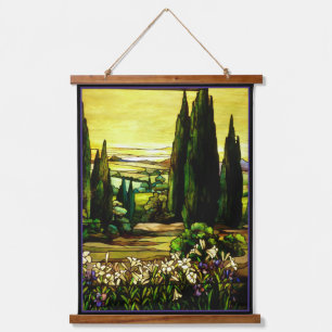Tiffany Glas in lood Window Tapestry Hangend Wandkleed