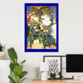 Tiffany Glas in lood Wisteria Print (Thuiskantoor)