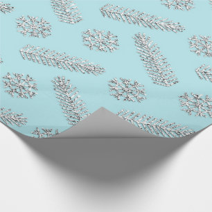 Tiffany Glitter kerstboom Feestdagen Snowflakes Cadeaupapier