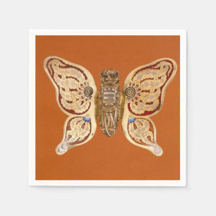 Tiffany Gouden Vlinder Victoriaanse Kunst Antiek Servet