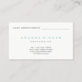 Tiffany Grey Glam Lashes Exention Makeup Glitter Afsprakenkaartje (Achterkant)