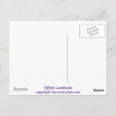 Tiffany Landscape Glas in lood Design ART! Briefkaart (Achterkant)