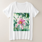 Tiffany Magnolia Grote Maat T-shirt (Design voorkant)
