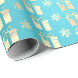 Tiffany Ocean BeachGold Kerstmis cadeau Lux Cadeaupapier