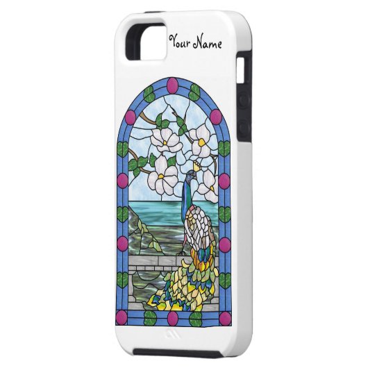 Tiffany Peacock iPhone 5 Case-Mate iPhone Case (Achterkant Links)