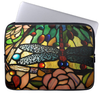 Tiffany Sluit Glas in lood lamp Shade Laptop Sleeve