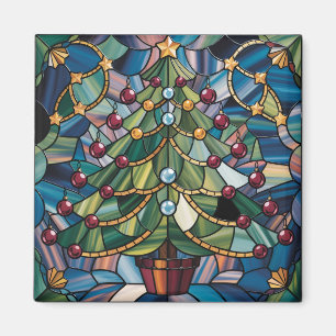 Tiffany-stijl Gebrande Glas Kerstboom Magneet