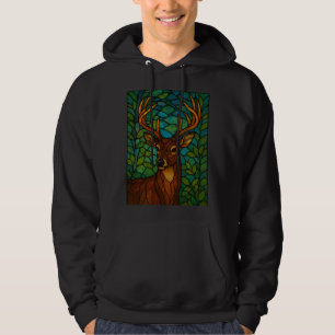 Tiffany-stijl gebrandschilderd glasontwerp met her hoodie
