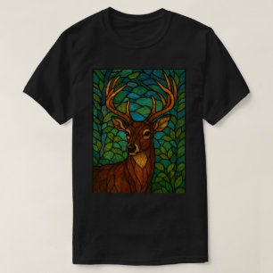 Tiffany-stijl gebrandschilderd glasontwerp met her t-shirt