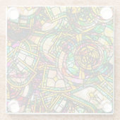 Tiffany Stijl Glazen Onderzetter (Achterkant)