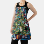 Tiffany-Style Stained Glass Christmas Tree Schort (Insitu)