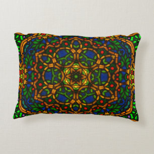 Tiffglow Mandala 1 Oblong Pillow Decoratief Kussen