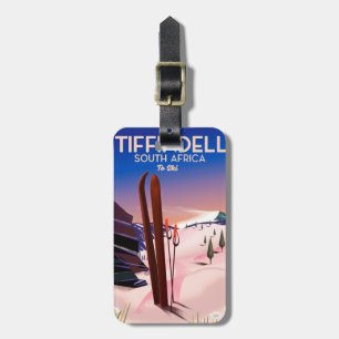 Tiffindell Zuid-Afrika Ski-poster Bagagelabel