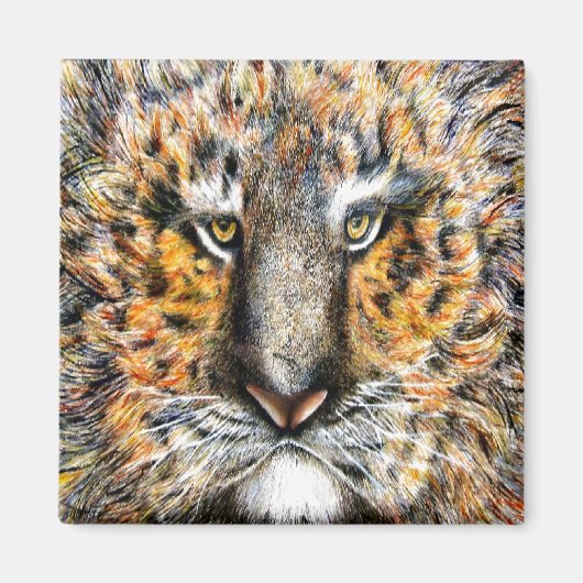 Tig de Tijger Magneet (Voorkant)