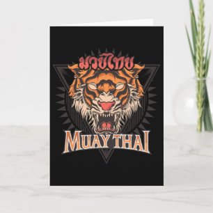 Tigar Muay Thai Mma Vintage Kickbokstraining Kaart
