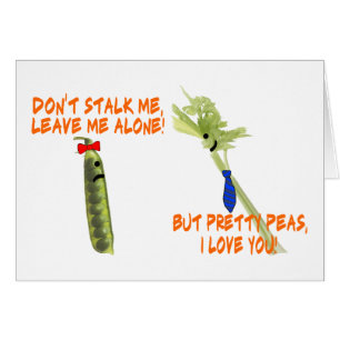Tige de céleri et jolis pois