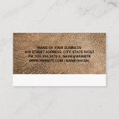 Tige de vin rouge avec Carte de visite de verre de (Dos)