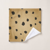 Tige dorée noire moderne Tan beige or (Gant de toilette)