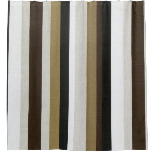 Tige rideau de douche Brown & blanc (Devant)