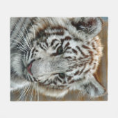 Tiger20151001 Fleece Deken (Voorkant (Horizontaal))