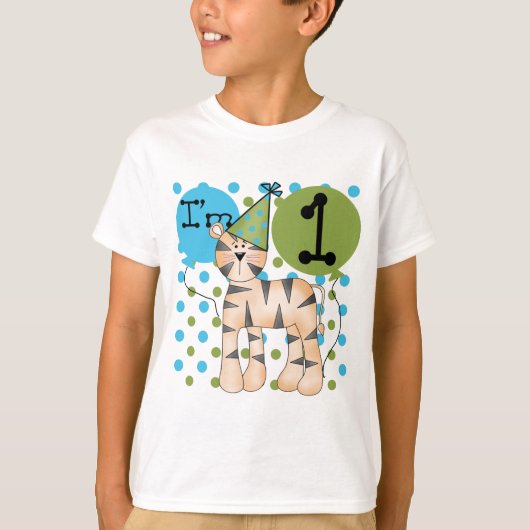 Tiger 1e verjaardag T-shirts en geschenken (Voorkant)