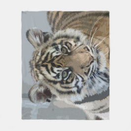 Tiger_2014_0901 Fleece Deken