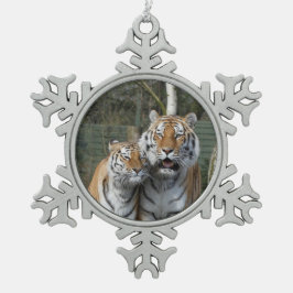 Tiger_2015_0401 Tin Sneeuwvlok Ornament