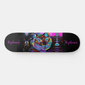 Tiger Abstracte meisjes gepersonaliseerd Skateboard (Horizontaal)