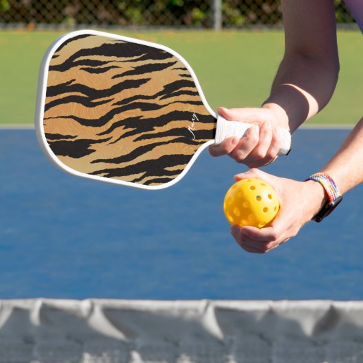 Tiger Achtergrond - Aangepaste Pickleball Paddle (Insitu)