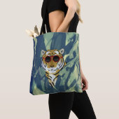 Tiger Allover-Canvas tas (Dichtbij)
