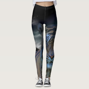 Tiger Animal Print Waterverf Fantasy Leggings
