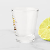 Tiger Année Or effet gaufré Symbole Verre de tir (Droite)