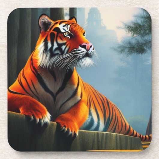 Tiger Art Bier Onderzetter (Voorkant)