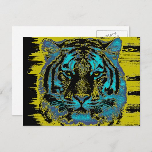 Tiger Art - Cartes postales (Devant / Derrière)