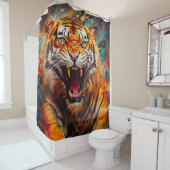 Tiger Art Douchegordijn (In situ)