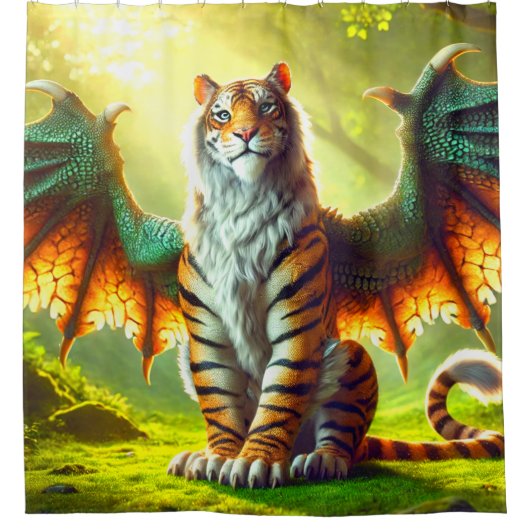Tiger Art Douchegordijn (Voorkant)