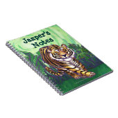 Tiger Art, gepersonaliseerde laptop Notitieboek (Rechterzijde)