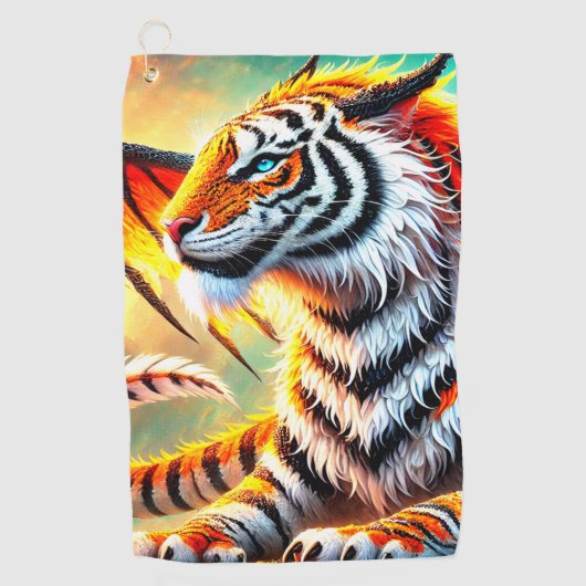 Tiger Art Golfhanddoek (Voorkant)