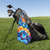 Tiger Art Golfhanddoek (Groen)