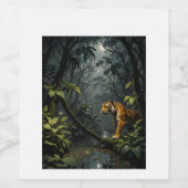 Tiger Art Wijn Etiket (Enkel label)