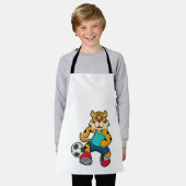 Tiger as Soccer player with Soccer ball Schort (Gedragen)