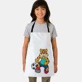 Tiger as Soccer player with Soccer ball Schort (Insitu)