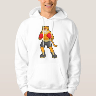Tiger at Boxing with Boxing gloves Hoodie