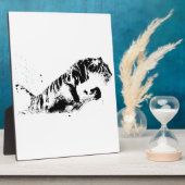 Tiger Attacking Fotoplaat (Zijkant)