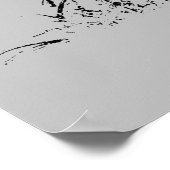 Tiger Attacking Pop Art Poster (Hoek)