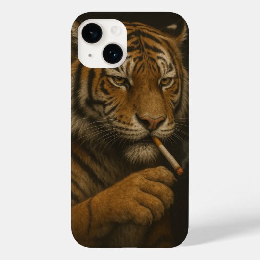 Tiger Attitude Cool Wild Phone Case" Case-Mate iPhone Case (Achterkant)